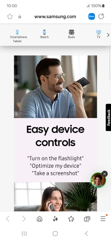 Press the Home key to return to the home screen.