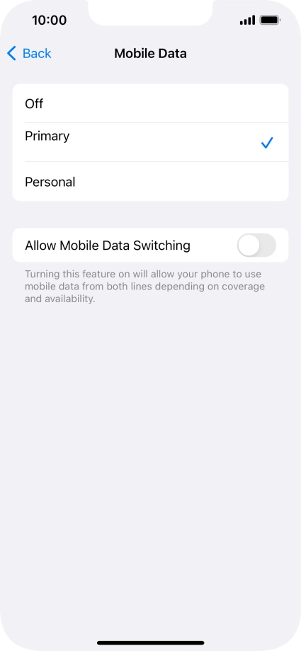 Press the required price plan. Press the required price plan.