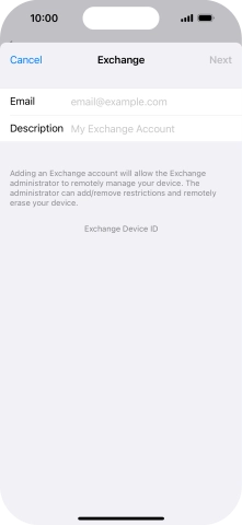 Press Email and key in your email address. Press Email and key in your email address.