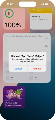 Press Remove. Press Remove.