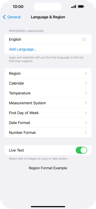 Press Add Language....
