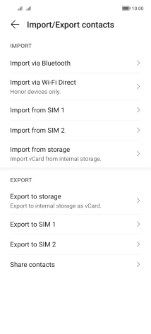 Press Import from ‹SIM›.