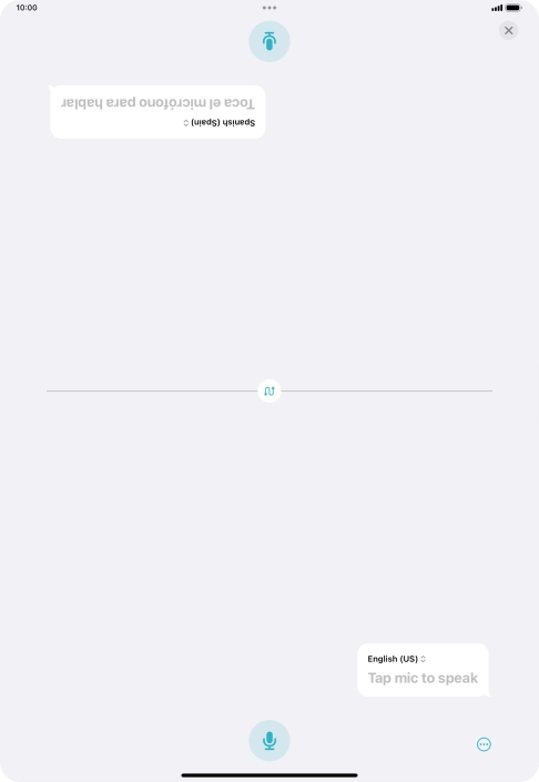 Press the end icon to end two-way view.