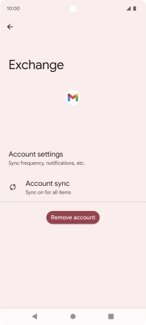 Press Account settings.