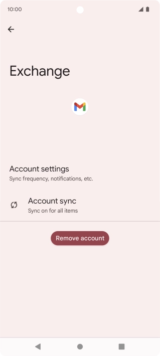 Press Account settings.