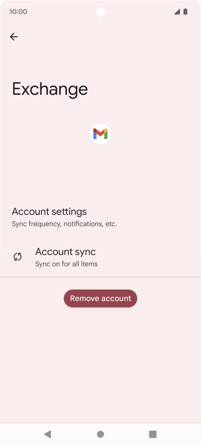 Press Account settings.