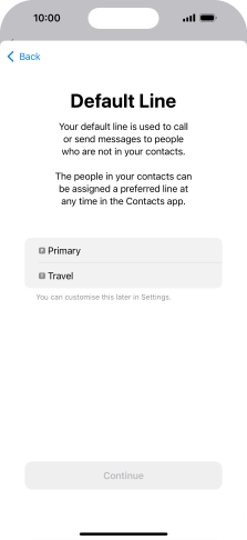 Press the required price plan. Press the required price plan.