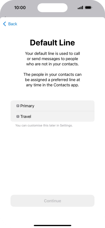 Press the required price plan. Press the required price plan.