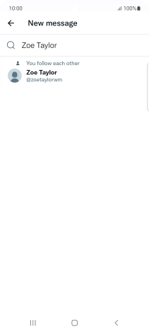 Key in the first letters of the recipient's name and press the required contact.