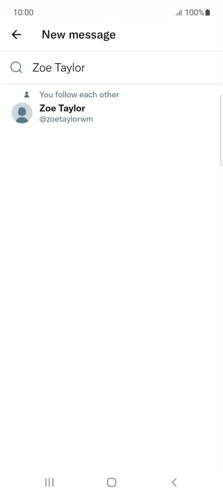 Key in the first letters of the recipient's name and press the required contact.