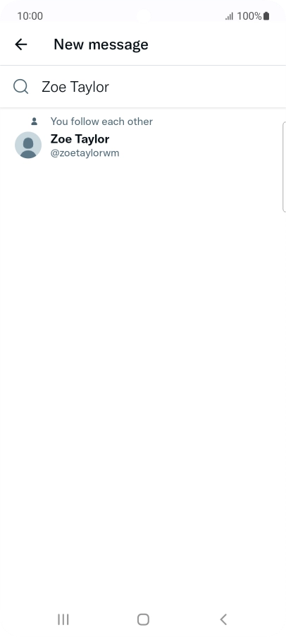 Key in the first letters of the recipient's name and press the required contact.