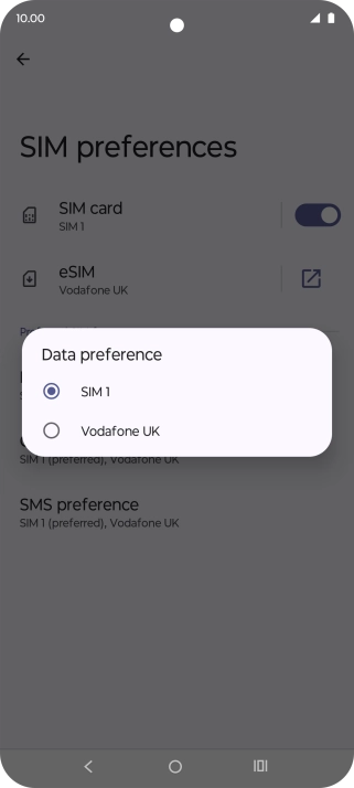 Press the required price plan. Press the required price plan.