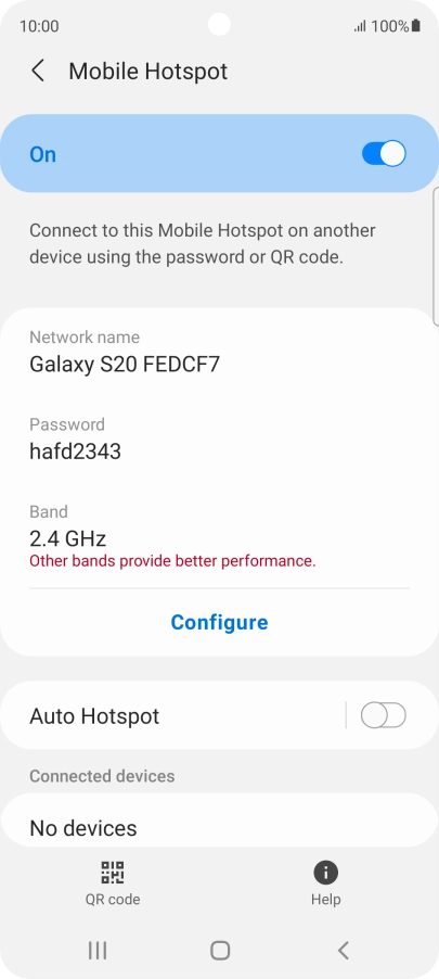 Press the Home key to return to the home screen.