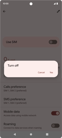 If you turn off use of the price plan, press Yes. If you turn off use of the price plan, press Yes.