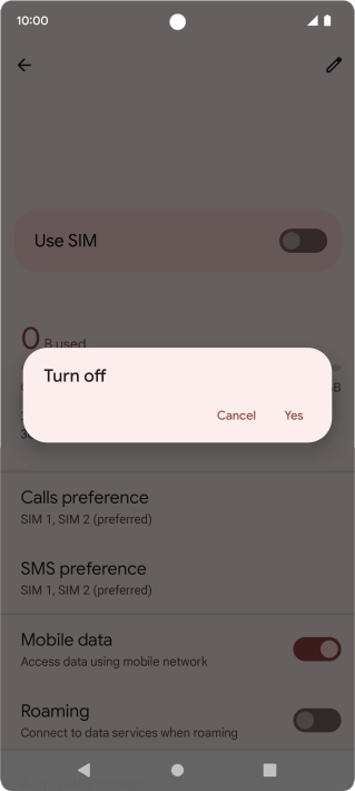 If you turn off use of the price plan, press Yes. If you turn off use of the price plan, press Yes.