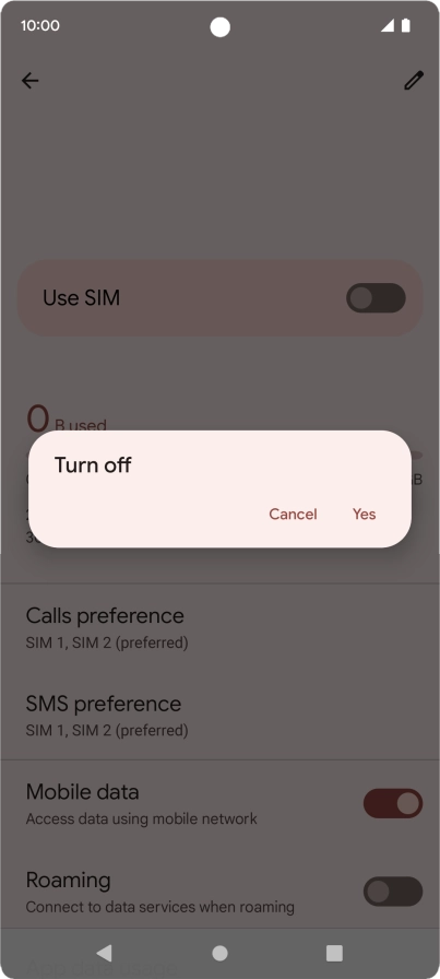 If you turn off use of the price plan, press Yes. If you turn off use of the price plan, press Yes.