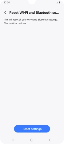 Press Reset settings.