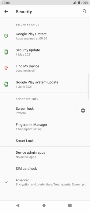 Press Screen lock and key in the current phone lock code.