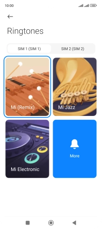 Press the required SIM.