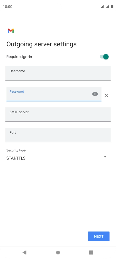Press the field below 