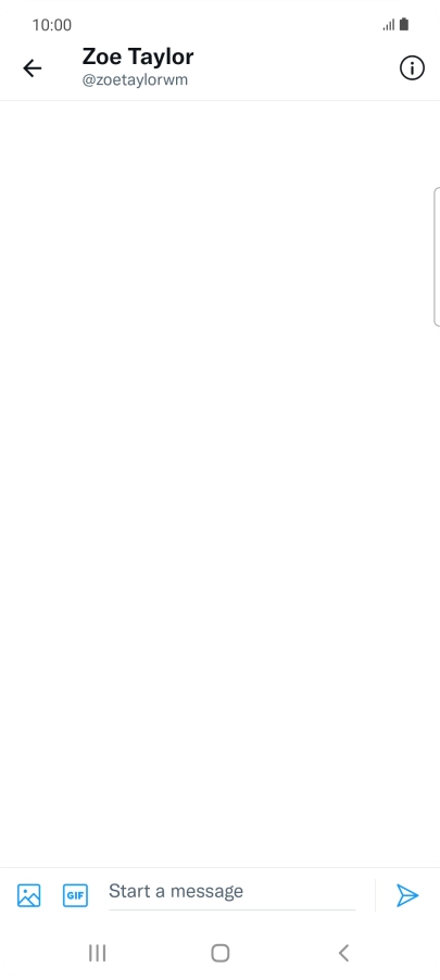 Press the text input field.