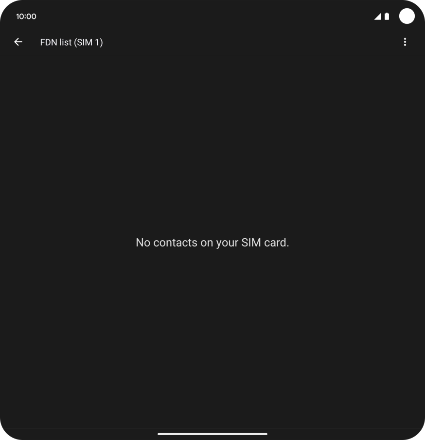 Press the menu icon.