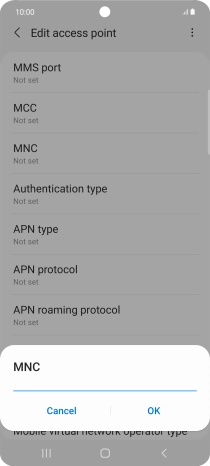 Key in 15 and press OK.