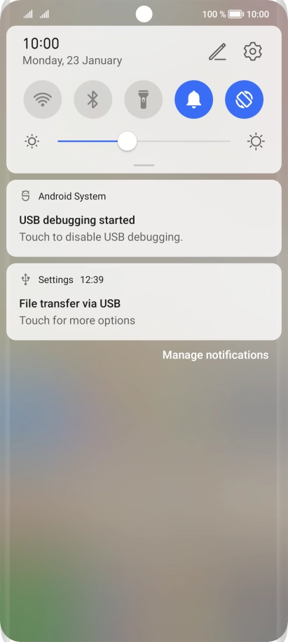 Press Touch for more options.