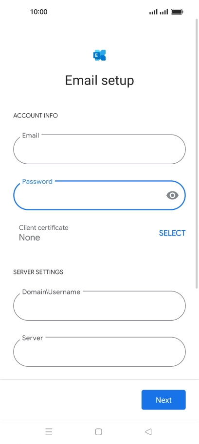 To turn on the function, press SELECT and follow the instructions on the screen to install the required certificate.