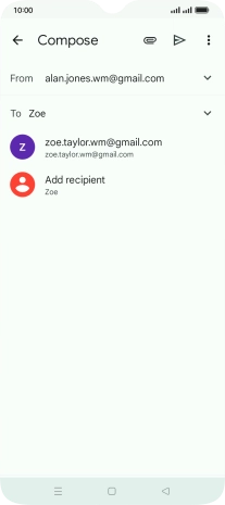 Press the required contact.