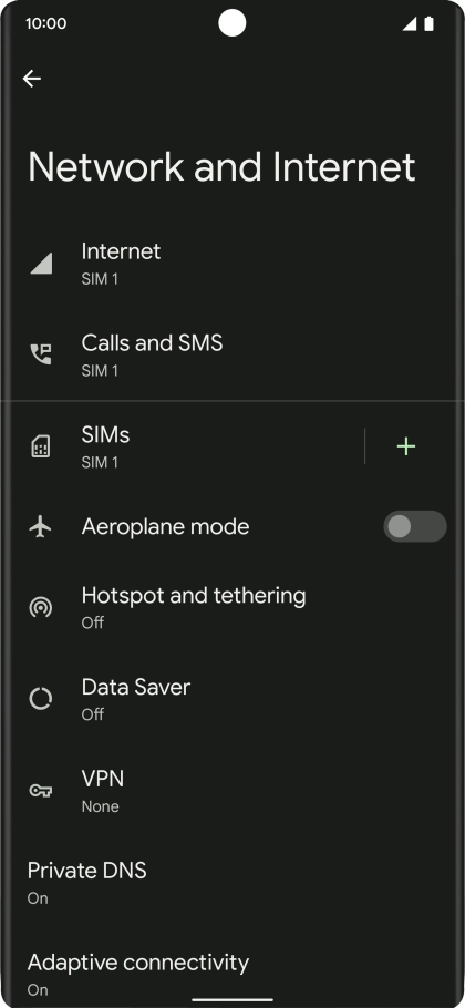Press the add icon. Press the add icon.