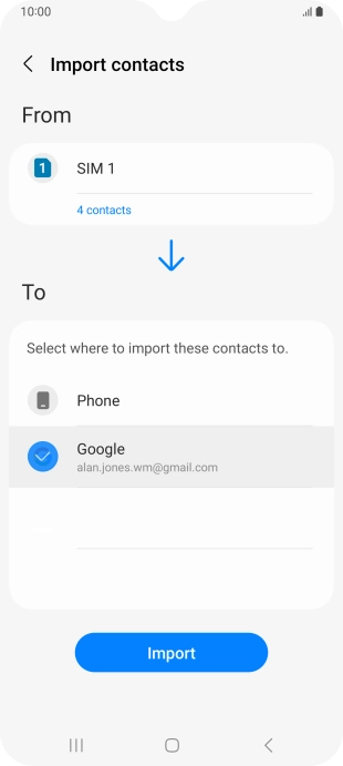 Press Import. Press Import.