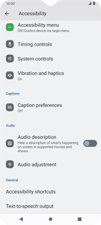 Press Audio and follow the instructions on the screen to select the required settings. Press Audio and follow the instructions on the screen to select the required settings.