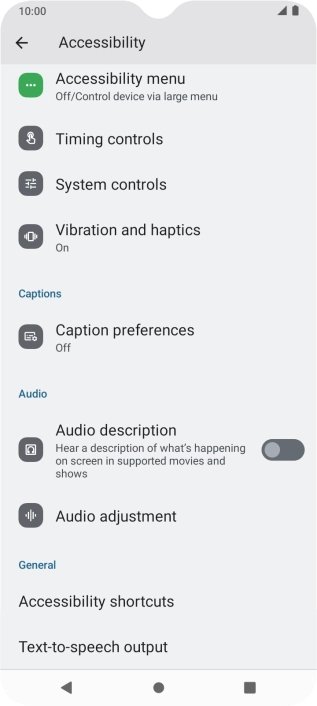 Press Audio and follow the instructions on the screen to select the required settings. Press Audio and follow the instructions on the screen to select the required settings.