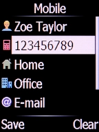 Press the Left selection key.