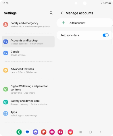 Press Add account. Press Add account.