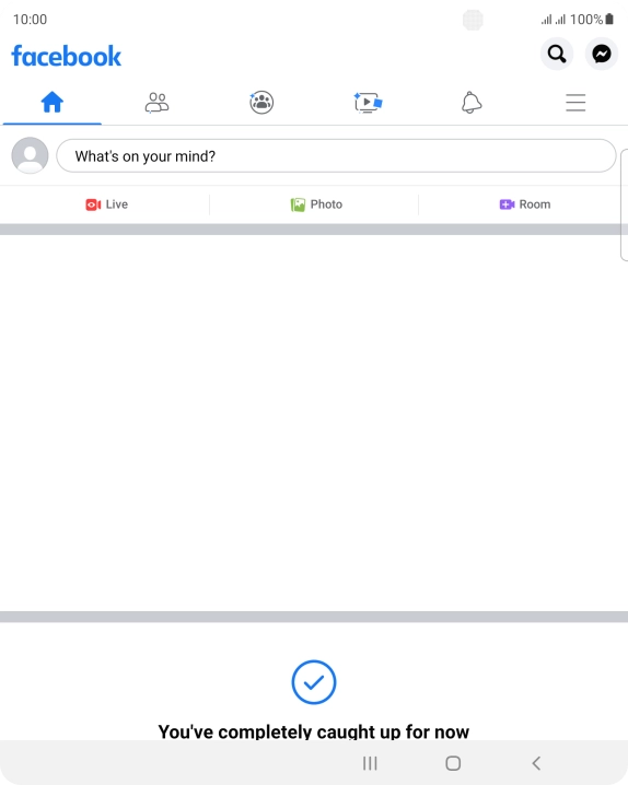Press the text input field.