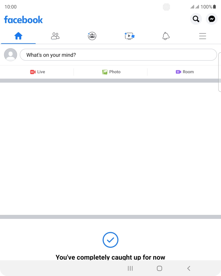 Press the text input field.