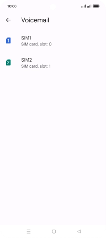 Press the required SIM.