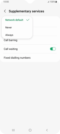 Press Always to turn on caller identification.