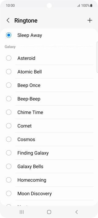 Press the Home key to return to the home screen.