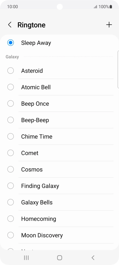 Press the Home key to return to the home screen.