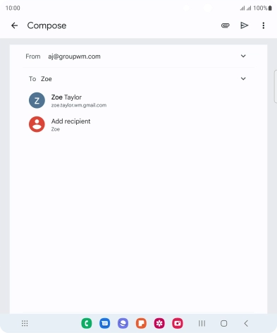 Press the required contact.