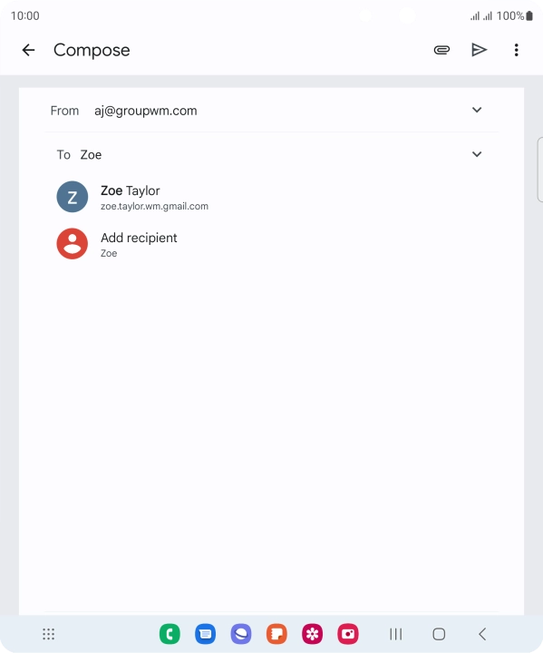 Press the required contact.