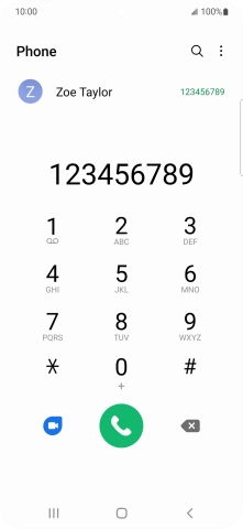 Key in the required number and press the call icon.