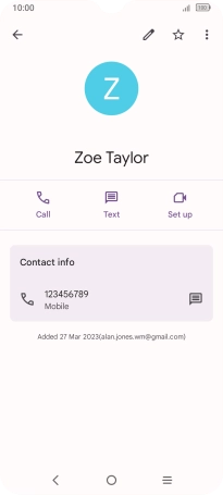 Press the Home key to return to the home screen.