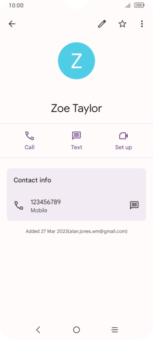 Press the Home key to return to the home screen.
