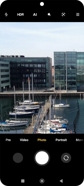 If the camera is turned on, press Video.