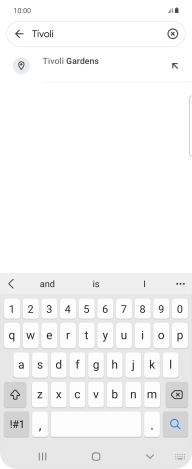 Press the required destination.