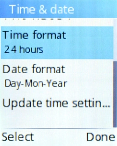 Select Update time settings. Select Update time settings.